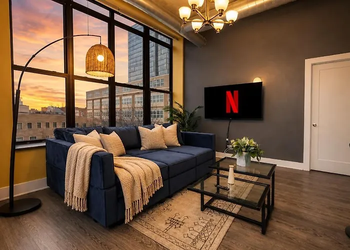 Mccormick Place Stylish Corner With Optional Parking And Gym Access Sleep 6 In South Loop Appartamento *